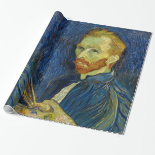 Papier Cadeau Vincent Van Gogh Autoportrait Avec Palette