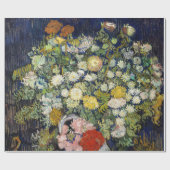Papier Cadeau Vincent van Gogh - Bouquet de fleurs dans un vase (Plat)