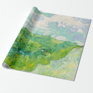 Papier Cadeau Vincent van Gogh - Champ de blé vert, Auvers
