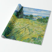 Papier Cadeau Vincent van Gogh - Champ de blé vert avec Cypress (Déroulé)