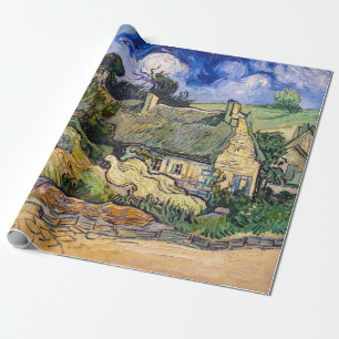 Papier Cadeau Vincent Van Gogh - Chaumières à Cordeville