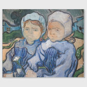 Papier Cadeau Vincent van Gogh - Deux petites filles (Plat)