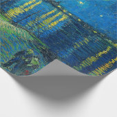 Papier Cadeau Vincent Van Gogh Étape Nuit Sur Le Rhône (Coin)