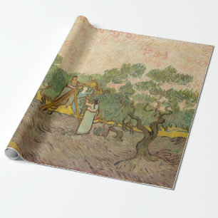 Papier Cadeau Vincent van Gogh - Femmes cueillette d'olives