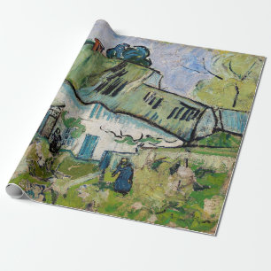 Papier Cadeau Vincent van Gogh - Ferme avec deux personnages