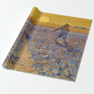 Papier Cadeau Vincent van Gogh - Le Semeur au soleil couchant