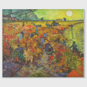 Papier Cadeau Vincent van Gogh - Le vignoble rouge (Plat)