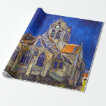 Papier Cadeau Vincent van Gogh - L'église d'Auvers<br><div class="desc">L'église d'Auvers / l'Eglise à Auvers-sur-oise par Vincent Van Gogh en 1890</div>
