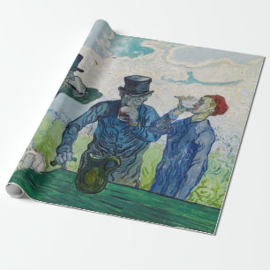 Papier Cadeau Vincent van Gogh - Les Buveurs, d'après Daumier
