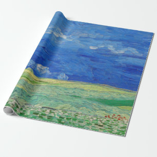Papier Cadeau Vincent van Gogh - Les champs de roues sous Thunde