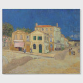 Papier Cadeau Vincent van Gogh - Maison Jaune / Rue (Plat)