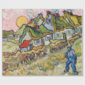 Papier Cadeau Vincent van Gogh - Maisons et figure (Plat)