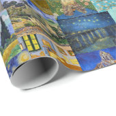 Papier Cadeau Vincent Van Gogh - Masterpieces Patchwork (Coin rond)