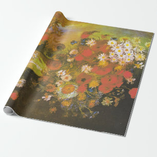 Papier Cadeau Vincent van Gogh Meadow Fleurs et Roses