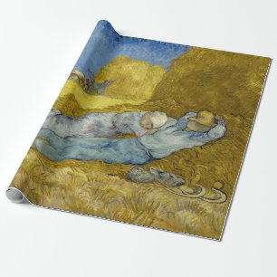 Papier Cadeau Vincent Van Gogh - Midi, repos du travail / La Sie