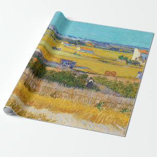 Papier Cadeau Vincent van Gogh - Moisson à La Crau