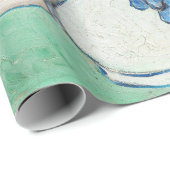 Papier Cadeau Vincent van Gogh - Nature morte : Vase avec iris (Coin rond)