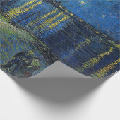 Papier Cadeau Vincent van Gogh - Nuit étoilée sur le Rhône (Coin)