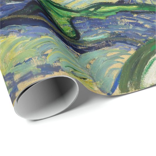 Papier Cadeau Vincent van Gogh - Oliviers aux Alpilles (Coin rond)