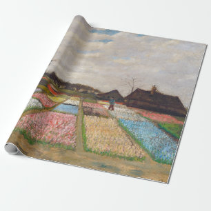 Papier Cadeau Vincent van Gogh - Parterres de fleurs en Hollande