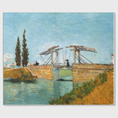 Papier Cadeau Vincent van Gogh - Pont Langlois à Arles #3 (Plat)