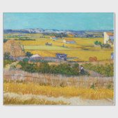 Papier Cadeau Vincent van Gogh - Récolte à La Crau (Plat)