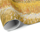 Papier Cadeau Vincent van Gogh - Récolte à La Crau (Coin rond)