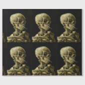 Papier Cadeau Vincent Van Gogh Skeleton avec une cigarette brûla (Plat)