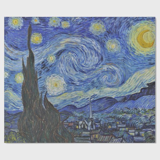Papier Cadeau Vincent van Gogh Starry Night GalleryHD Fine Art (Plat)