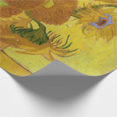 Papier Cadeau Vincent van Gogh - Vase avec quinze tournesols (Coin)