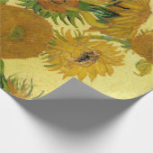 Papier Cadeau Vincent van Gogh - Vase avec quinze tournesols (Coin)