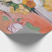 Papier Cadeau Vincent van Gogh - Vase avec Roses et anémones (Coin)
