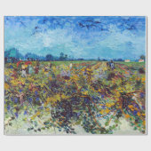 Papier Cadeau Vincent van Gogh - Vignoble vert (Plat)