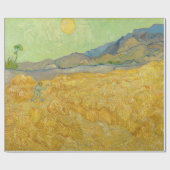 Papier Cadeau Vincent van Gogh - Wheatfield avec une Faucheuse (Plat)