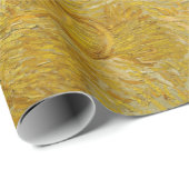 Papier Cadeau Vincent van Gogh - Wheatfield avec une Faucheuse (Coin rond)