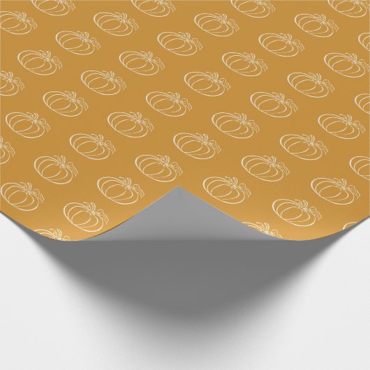 Papier Cadeau Vine citrouille Automne Automne Automne Thanksgivi (Coin)