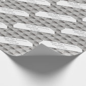 Papier Cadeau Vingtième anniversaire Mariage Platine (Coin)