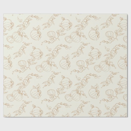 Papier Cadeau Vins citrouilles Automne Automne Automne Thanksgiv (Plat)