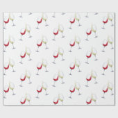 Papier Cadeau Vins rouges et blancs (Plat)