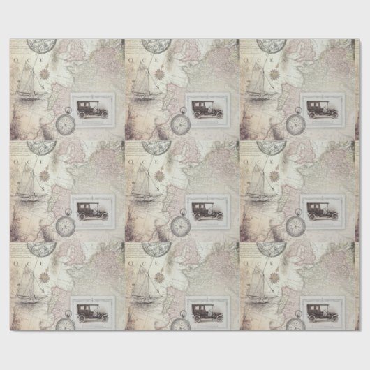 Papier Cadeau Vintage (Plat)