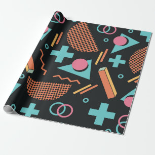 Papier Cadeau Vintage 90s Memphis Motif
