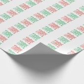 Papier Cadeau Vintage À damiers Noël Holly White (Coin)