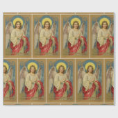 Papier Cadeau Vintage Angel Noël salutations Qualité supérieure (Plat)