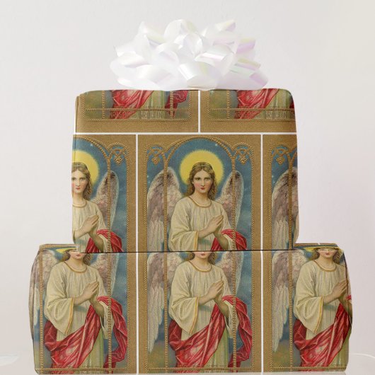 Papier Cadeau Vintage Angel Noël salutations Qualité supérieure