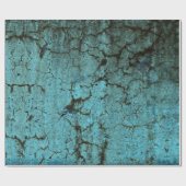 Papier Cadeau Vintage Antique Turquoise Texture verte Grunge (Plat)