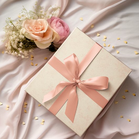 Papier Cadeau Vintage Blush Ivory