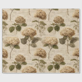 Papier Cadeau Vintage Botanical Floral Pattern (1) (Plat)