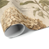 Papier Cadeau Vintage Botanical Floral Pattern (1) (Coin rond)