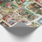 Papier Cadeau Vintage Christmas Antique Collage (Coin)