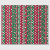 Papier Cadeau Vintage Christmas Candies (Plat)